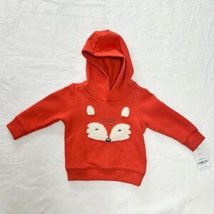 Carter’s Infant Orange Fox Hoodie size 9 months NWT